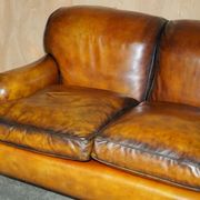 Restored leather Howard & Son canapé style, 204 cm