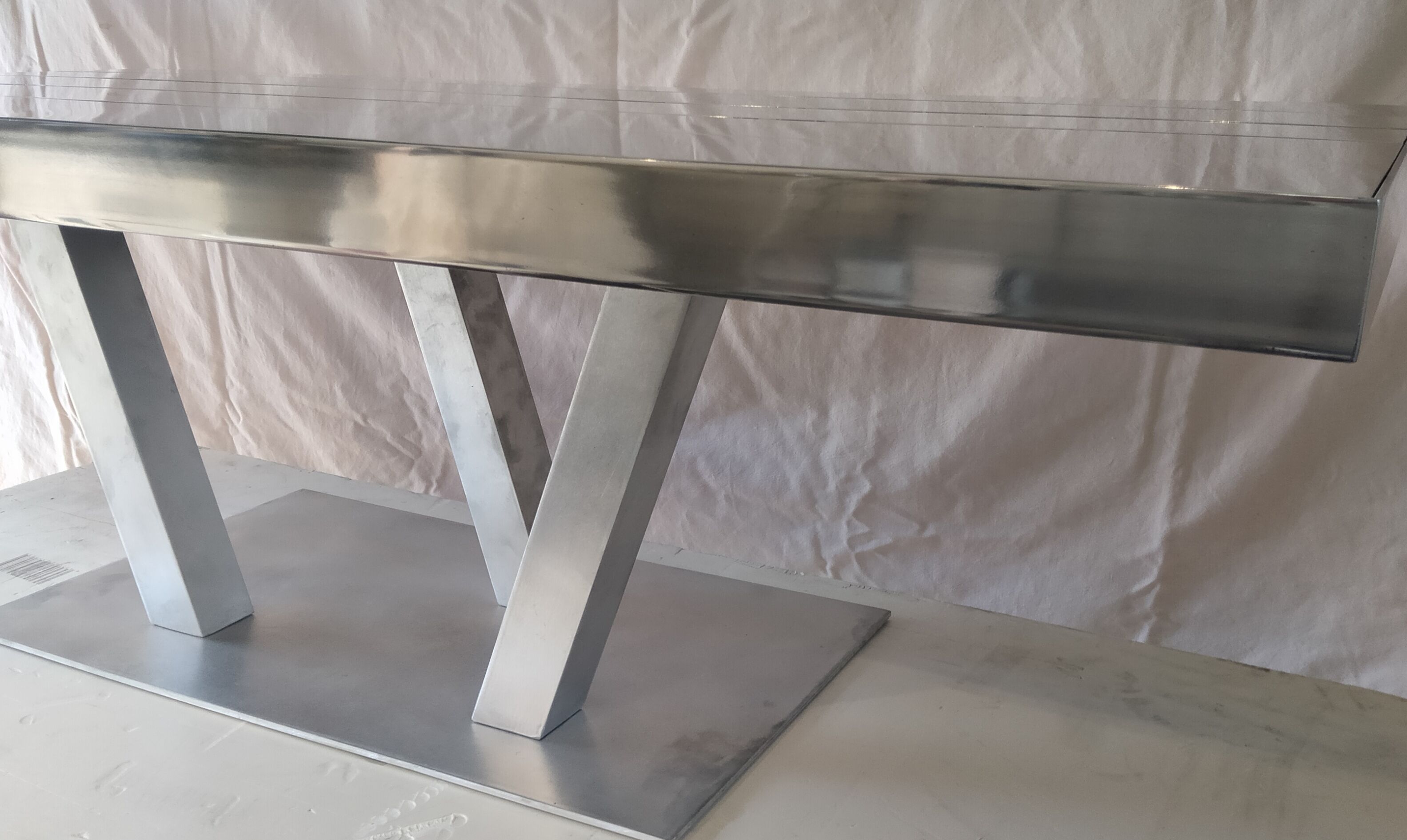 Aluminum coffee table