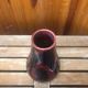Old soliflore vase ceramic red blue black 70s vintage #a411