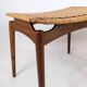 Papercord Stool In Teak By Sigfred Omann Made By Ølholm Møbelfabrik From 1960s