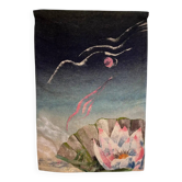 1970s design handmade wool tapestry - Czechoslovakia
