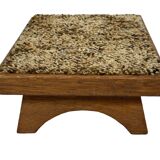 Vintage footstool 60's minimal stool low model