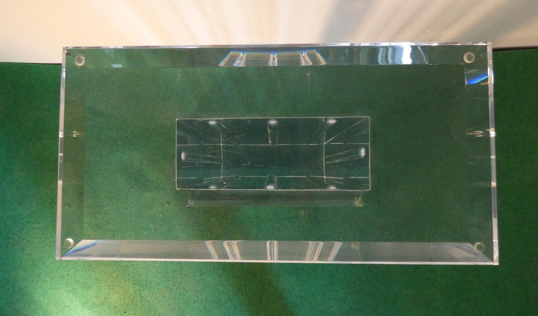 Vintage sculptural base for acrylic glass table, Italy, 2000s