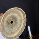 Pair of solid brass candlesticks