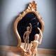 Miroir doré baroque