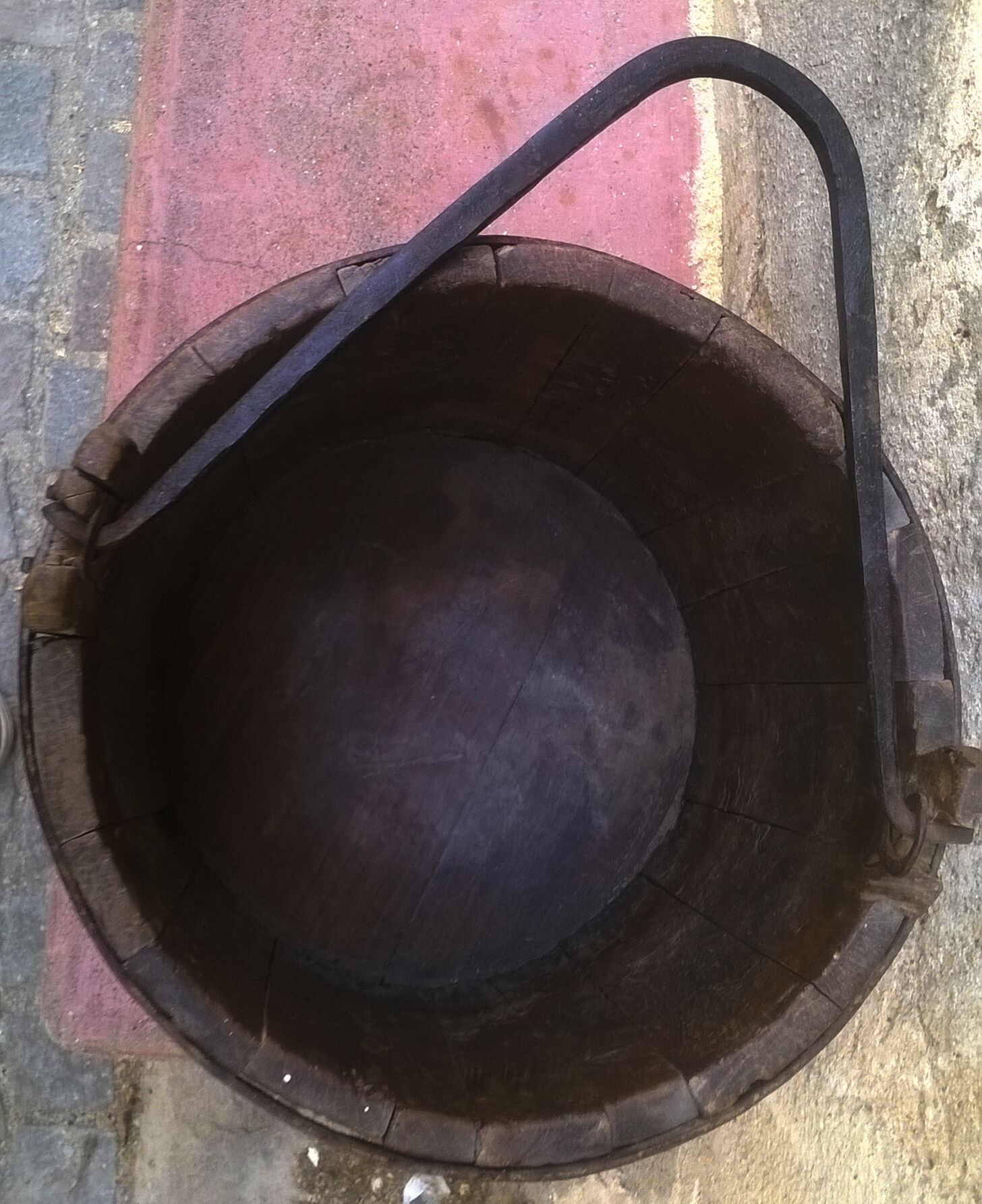 Bucket with old well