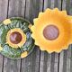 Begging dish and sunflower slip salad bowl