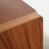 Teak bookcase, Danish design, 1970s, manufactured by Denka