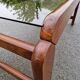 Vintage smoked glass coffee table