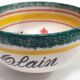 Bowl with ears HB Quimper with name Alain