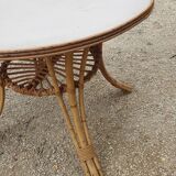 Rattan round table