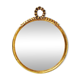 Round wall mirror in gilded wood, mid-century, C. Allodi & G. Subelli, Italy, 1950s.
