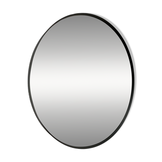 Miroir rond 75cm de diamètre contour noir