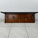 Vintage mid century modern wall coat rack