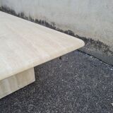Travertine coffee table