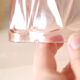 Pink glass bell, vintage