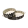 Pair of white patinated metal trays