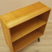 Ash shelving unit on splayed legs, Denmark, 1960s