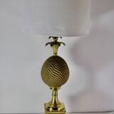 Brass Pineapple Lamp 1970 vintage France