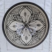 Large Ceramic Salad Bowl SAFI Morocco XXL 29cm Berber Pottery Zouak Tra