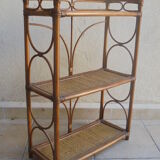 Rattan shelf