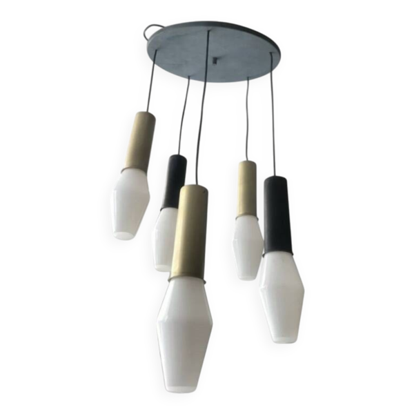 Suspension Tapio Wirkalla 5 fûts modèle K2 Édition Idman vers 1950