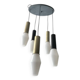 Suspension Tapio Wirkalla 5 fûts modèle K2 Édition Idman vers 1950