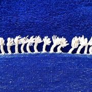 Tapis en laine pure bleu majorelle taille 150 x 250 cm