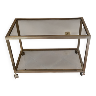 Coffee table, Roche Bobois console. 1970. 86x46.