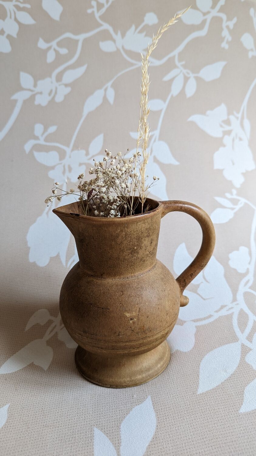 Vintage stoneware pitcher