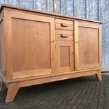 Buffet René Gabriel en hêtre et cp hêtre d’époque reconstruction