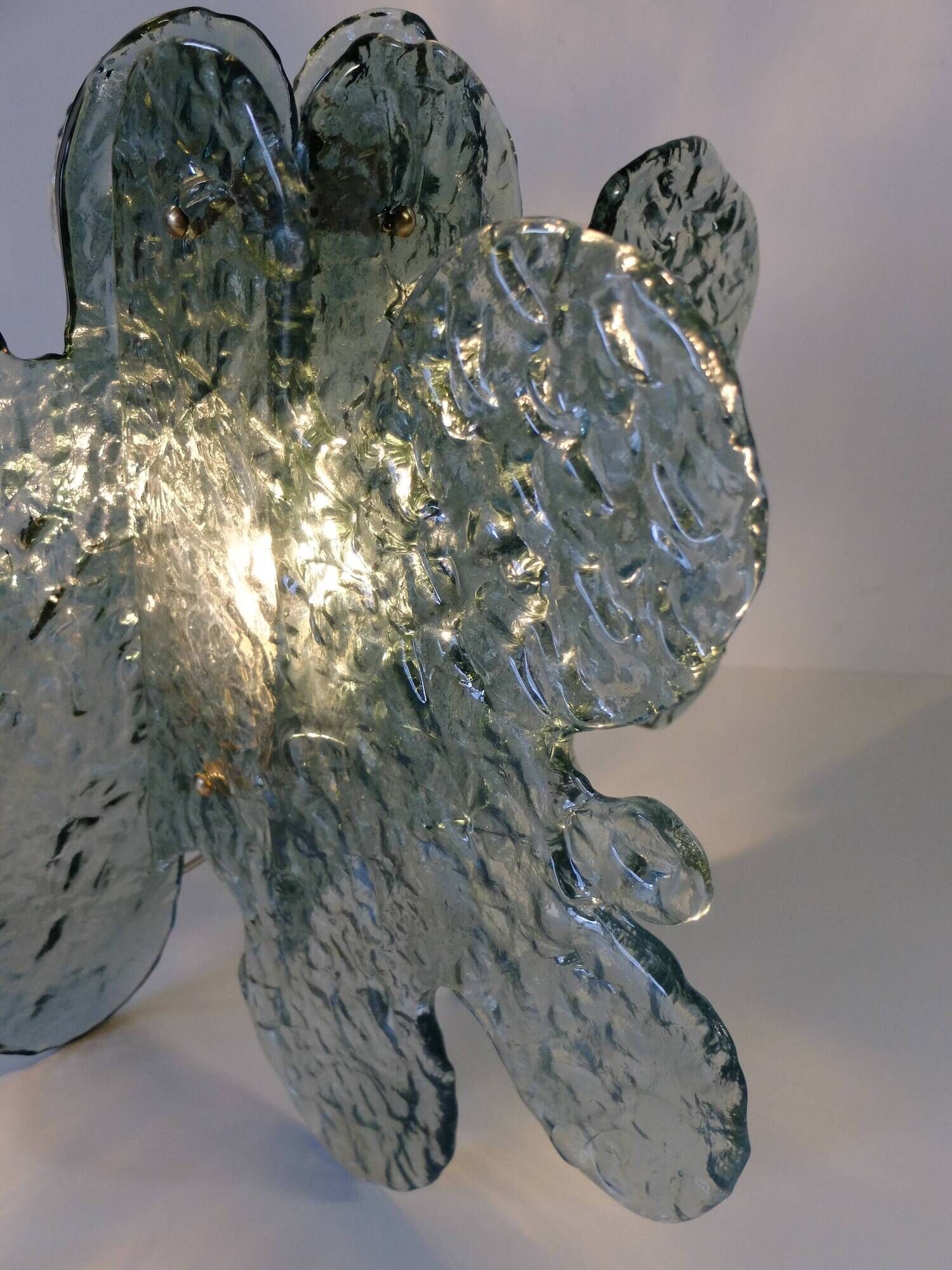Mazzega thick Murano glass table lamp