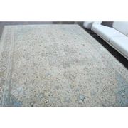 1970s Vintage Persian Handmade Wool Cotton Brown Area Rug 285x388