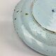 Delftware dish with blue flowers on a white background, 18th century, 35 cm