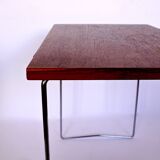 Set of teak and chrome nesting tables by Brabantia