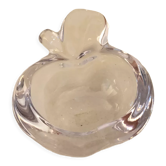 Apple-shaped glass trinket tray, 1970