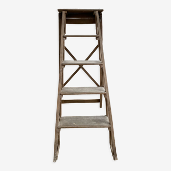 Vintage wooden stepladder