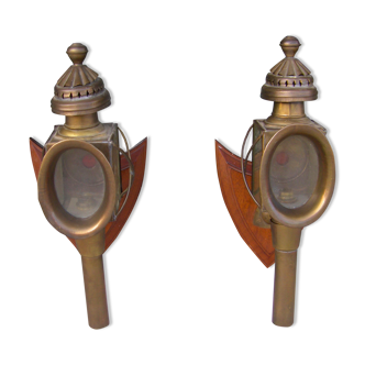 Pair of lantern sconces