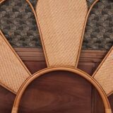 Headboard 140 rattan and cannage