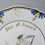 Earthenware plate nevers n°2