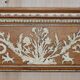 Victorian antique fireplace in tarred pine and sculpted gesso.