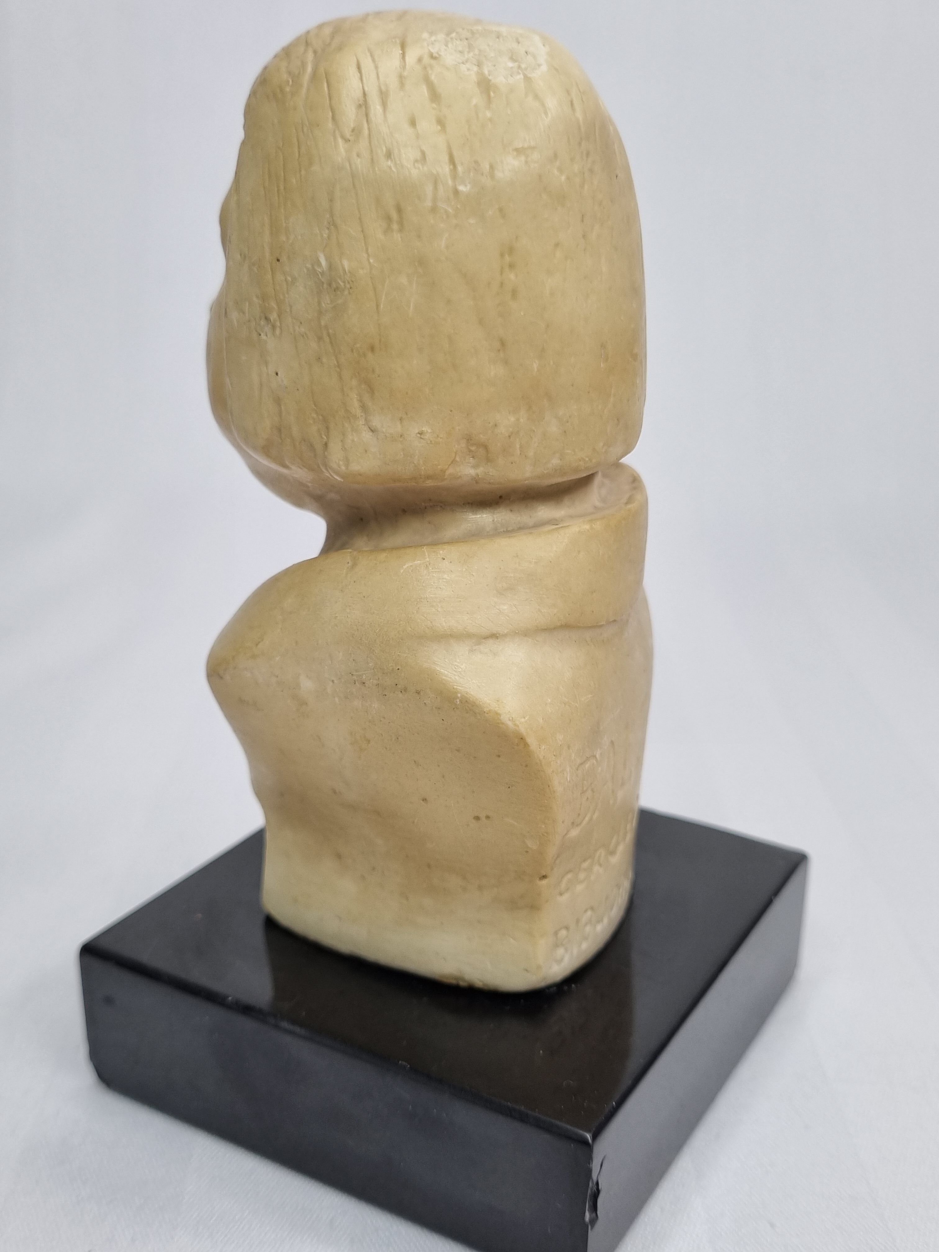 Buste en plâtre d'Honoré de Balzac, 13 cm