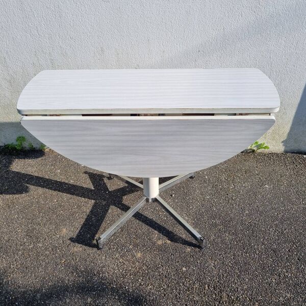 Table formica extensible blanc