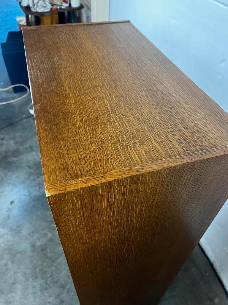 Vintage shoe cabinet / drop-down cabinet with drawer