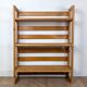Folding bookcase shelf