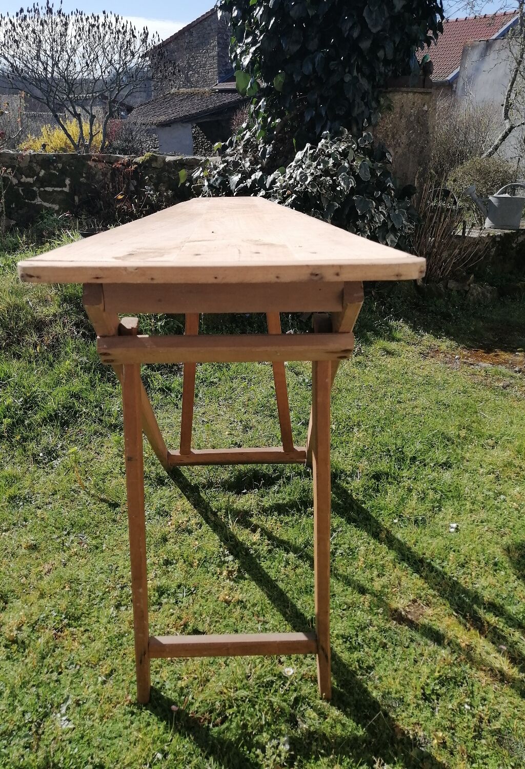 Wooden ironing board