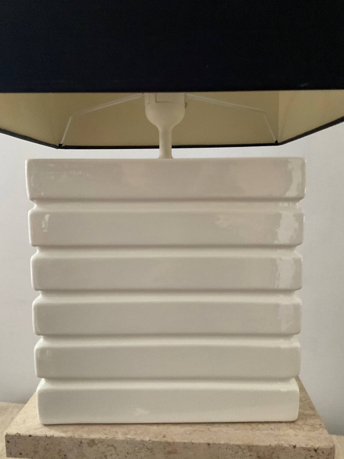 Vintage porcelain lamp from the 70s