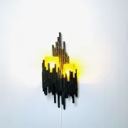Lampe murale brutaliste par Marcel Fantoni, Italie, années 1960.