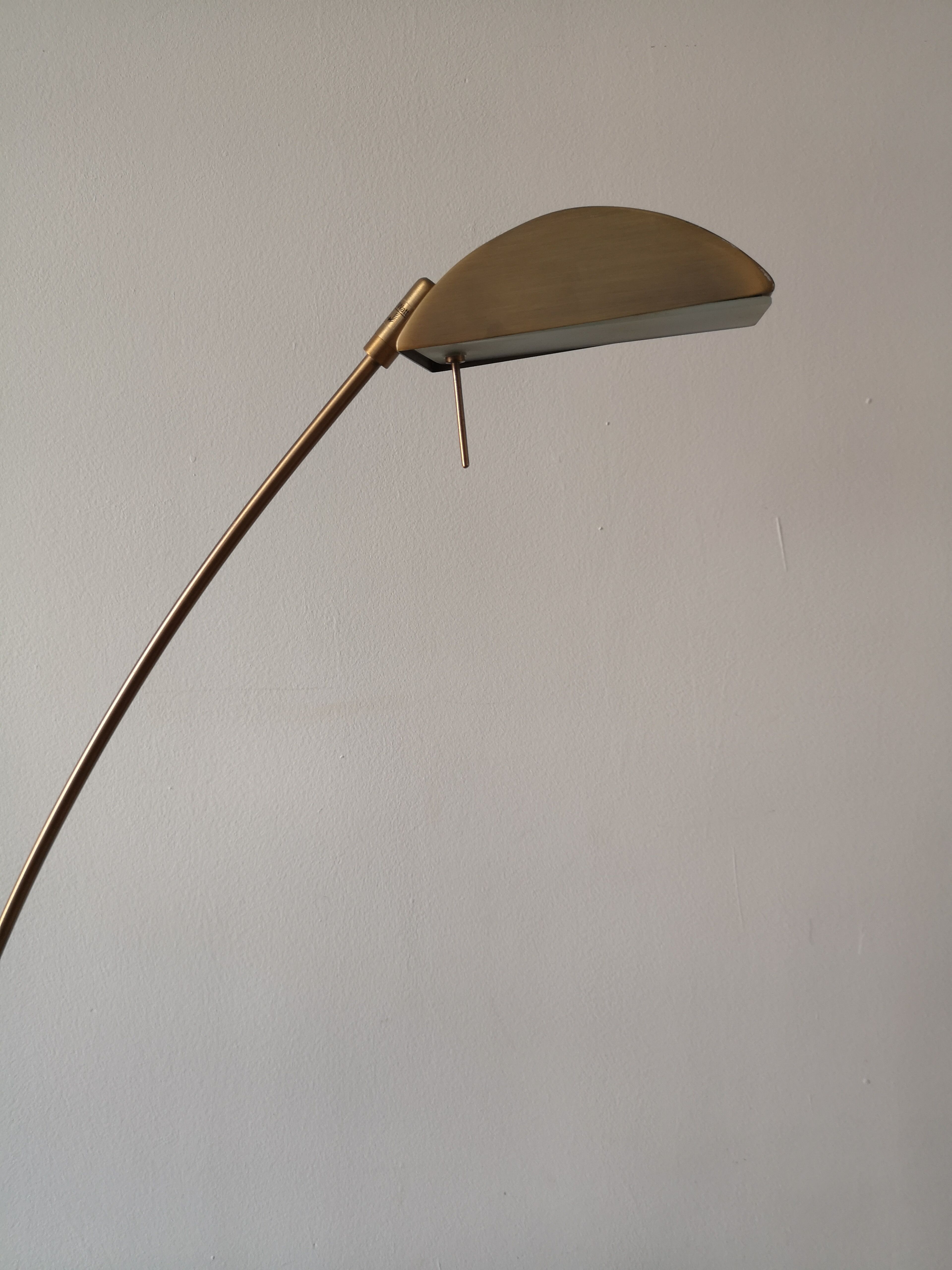 Vintage brass reader lamp, 1960