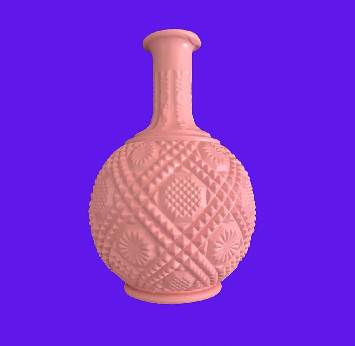 Vase soliflore rose original